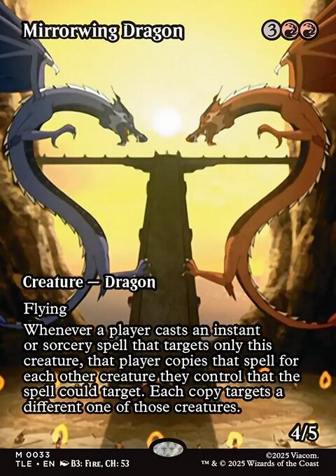 Mirrorwing Dragon, Avatar: The Last Airbender Eternal #33, Magic: The Gathering card