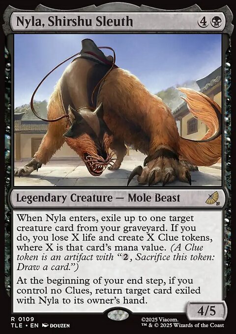 Nyla, Shirshu Sleuth, Avatar: The Last Airbender Eternal #109, Magic: The Gathering card