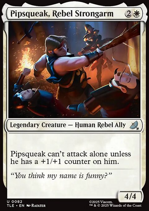 Pipsqueak, Rebel Strongarm, Avatar: The Last Airbender Eternal #82, Magic: The Gathering card