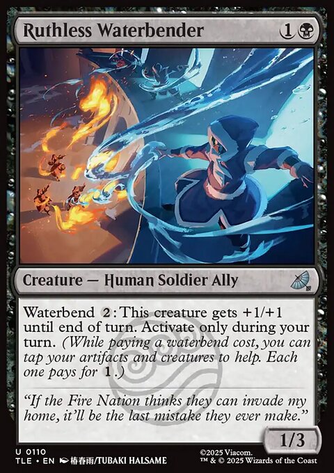 Ruthless Waterbender, Avatar: The Last Airbender Eternal #110, Magic: The Gathering card