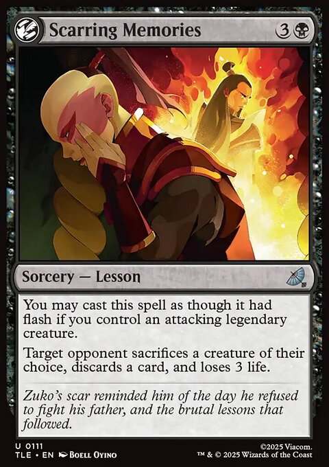 Scarring Memories, Avatar: The Last Airbender Eternal #111, Magic: The Gathering card