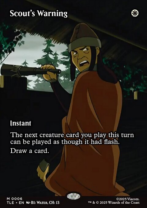 Scout's Warning, Avatar: The Last Airbender Eternal #6, Magic: The Gathering card