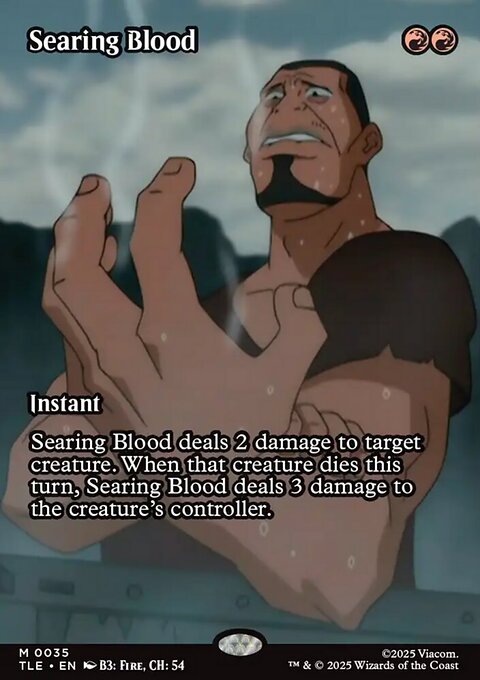 Searing Blood, Avatar: The Last Airbender Eternal #35, Magic: The Gathering card