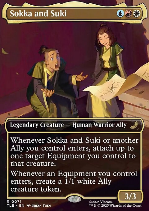 Sokka and Suki, Avatar: The Last Airbender Eternal #71, Magic: The Gathering card
