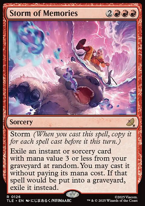 Storm of Memories, Avatar: The Last Airbender Eternal #126, Magic: The Gathering card