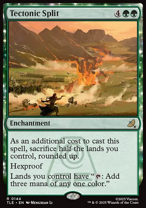 Tectonic Split, Avatar: The Last Airbender Eternal #144, Magic: The Gathering card