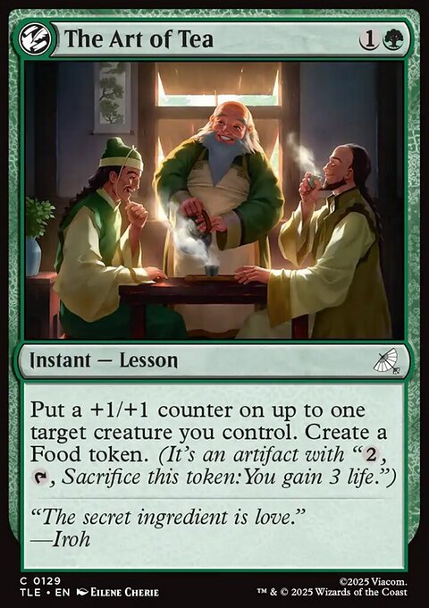 The Art of Tea, Avatar: The Last Airbender Eternal #129, Magic: The Gathering card