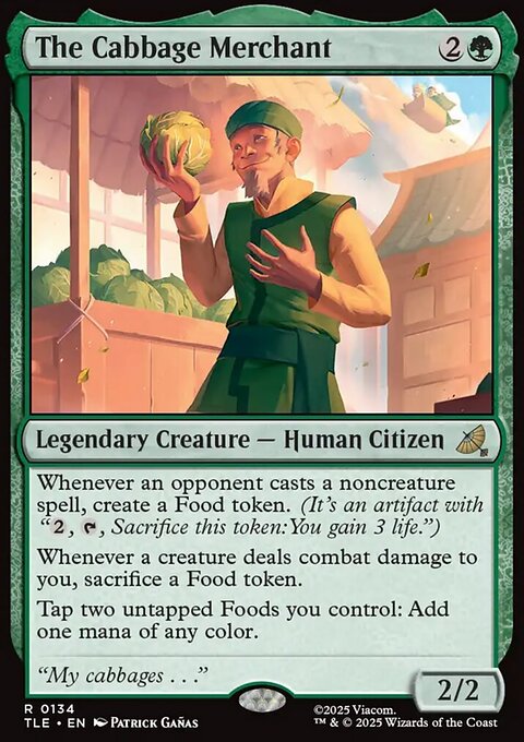 The Cabbage Merchant, Avatar: The Last Airbender Eternal #134, Magic: The Gathering card