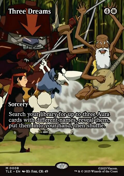 Three Dreams, Avatar: The Last Airbender Eternal #8, Magic: The Gathering card