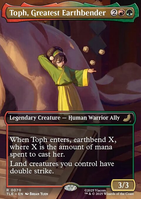 Toph, Greatest Earthbender, Avatar: The Last Airbender Eternal #70, Magic: The Gathering card