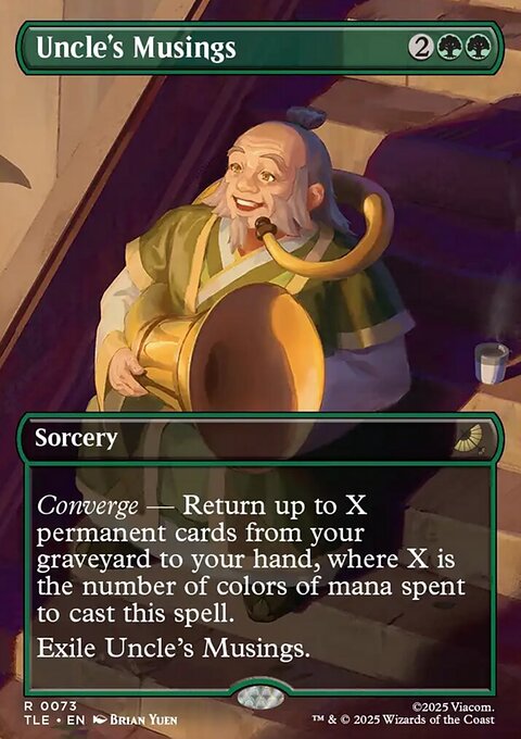 Uncle's Musings, Avatar: The Last Airbender Eternal #73, Magic: The Gathering card