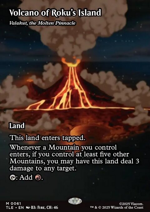 Valakut, the Molten Pinnacle, Avatar: The Last Airbender Eternal #61, Magic: The Gathering card