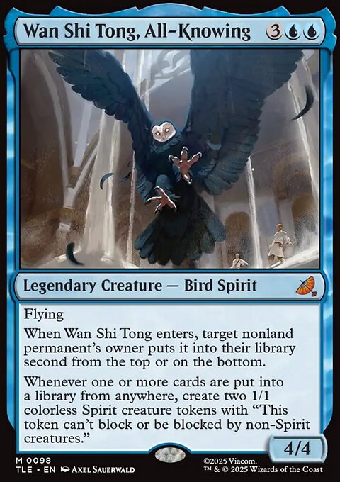 Wan Shi Tong, All-Knowing, Avatar: The Last Airbender Eternal #98, Magic: The Gathering card