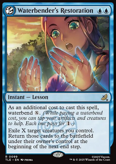 Waterbender's Restoration, Avatar: The Last Airbender Eternal #99, Magic: The Gathering card