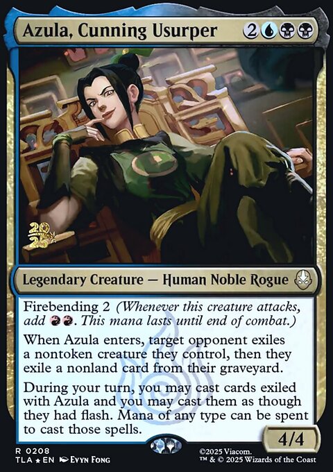 Azula, Cunning Usurper, Avatar: The Last Airbender Promos #208s, Magic: The Gathering card