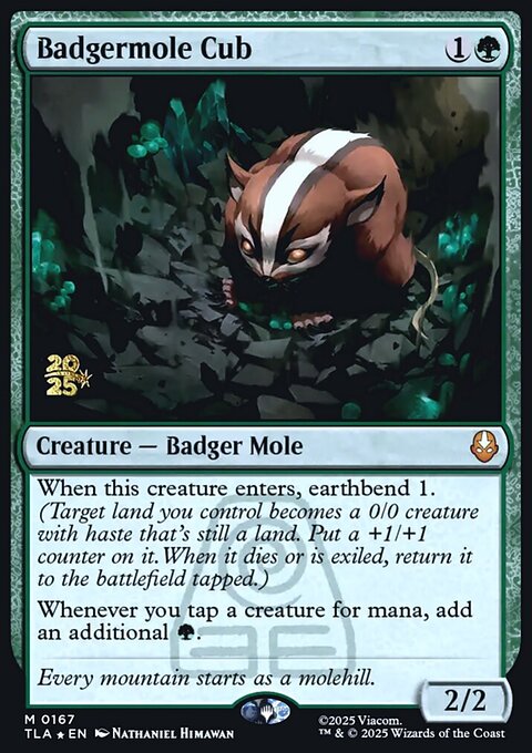 Badgermole Cub, Avatar: The Last Airbender Promos #167s, Magic: The Gathering card