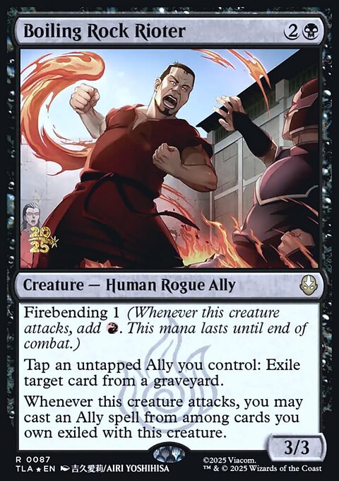 Boiling Rock Rioter, Avatar: The Last Airbender Promos #87s, Magic: The Gathering card
