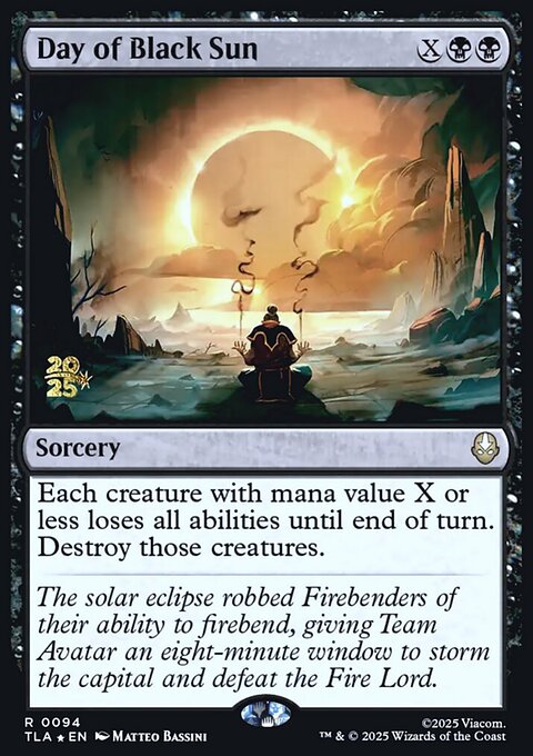 Day of Black Sun, Avatar: The Last Airbender Promos #94s, Magic: The Gathering card