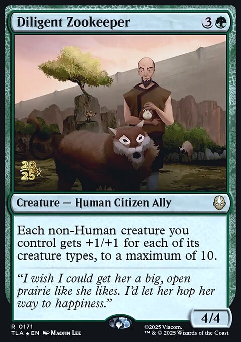 Diligent Zookeeper, Avatar: The Last Airbender Promos #171s, Magic: The Gathering card