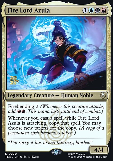 Fire Lord Azula, Avatar: The Last Airbender Promos #220s, Magic: The Gathering card
