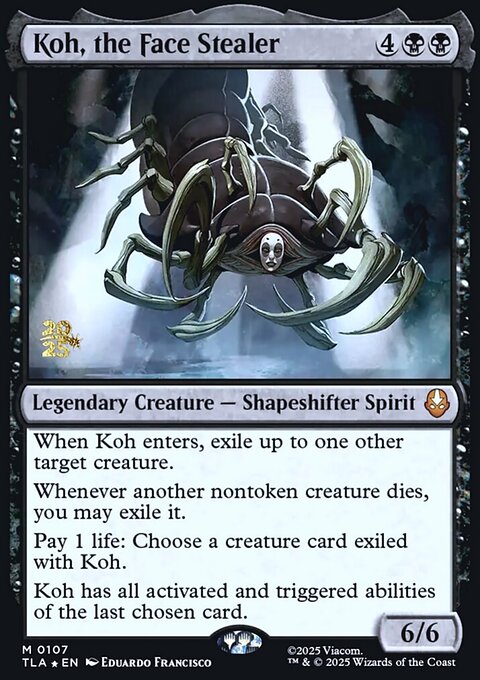 Koh, the Face Stealer, Avatar: The Last Airbender Promos #107s, Magic: The Gathering card