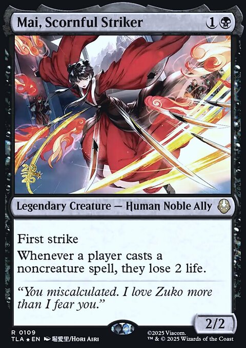 Mai, Scornful Striker, Avatar: The Last Airbender Promos #109s, Magic: The Gathering card