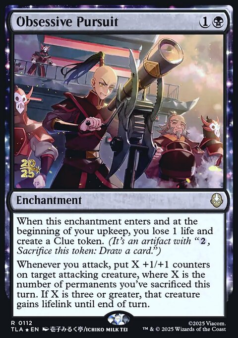 Obsessive Pursuit, Avatar: The Last Airbender Promos #112s, Magic: The Gathering card