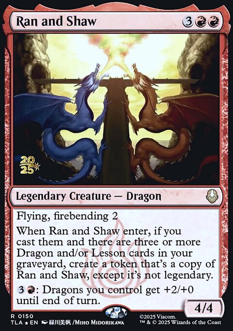 Ran and Shaw, Avatar: The Last Airbender Promos #150s, Magic: The Gathering card