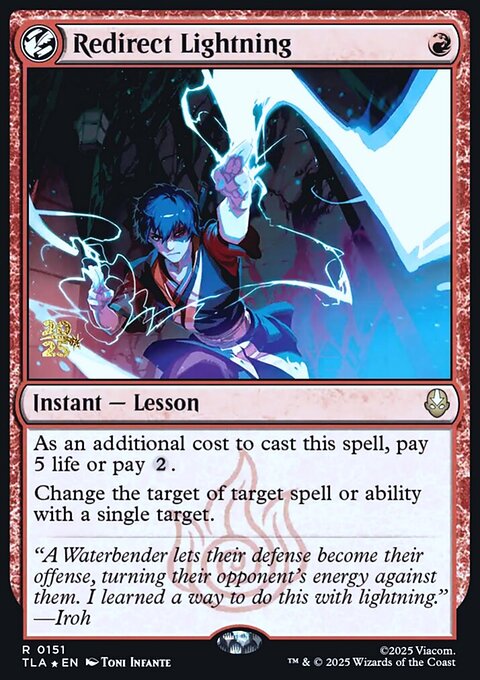 Redirect Lightning, Avatar: The Last Airbender Promos #151s, Magic: The Gathering card