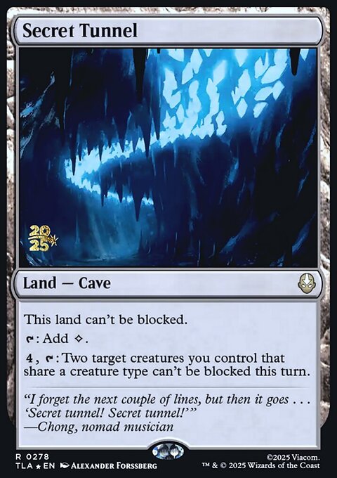 Secret Tunnel, Avatar: The Last Airbender Promos #278s, Magic: The Gathering card
