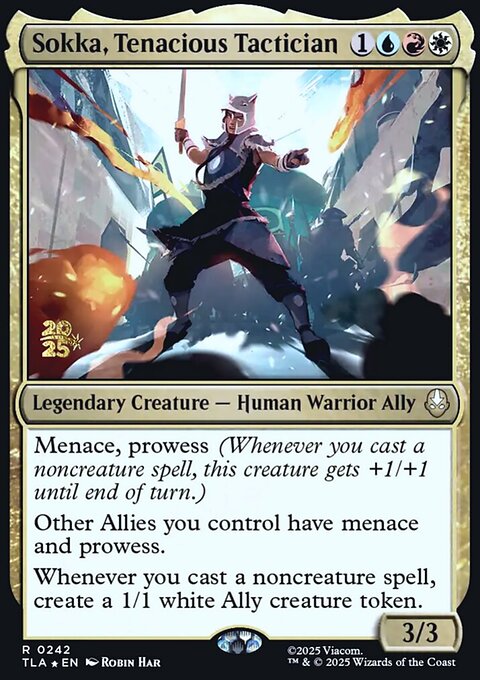 Sokka, Tenacious Tactician, Avatar: The Last Airbender Promos #242s, Magic: The Gathering card