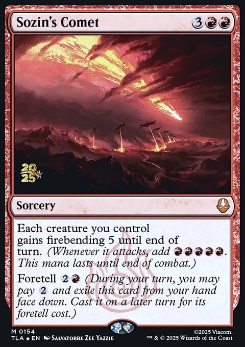 Sozin's Comet, Avatar: The Last Airbender Promos #154s, Magic: The Gathering card