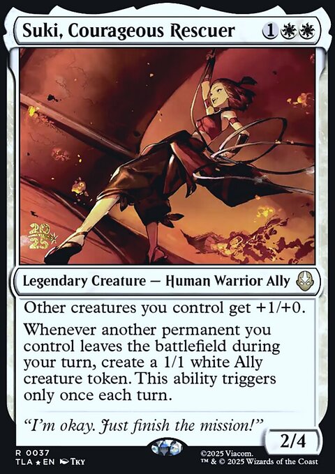 Suki, Courageous Rescuer, Avatar: The Last Airbender Promos #37s, Magic: The Gathering card
