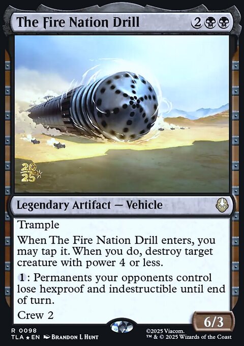 The Fire Nation Drill, Avatar: The Last Airbender Promos #98s, Magic: The Gathering card