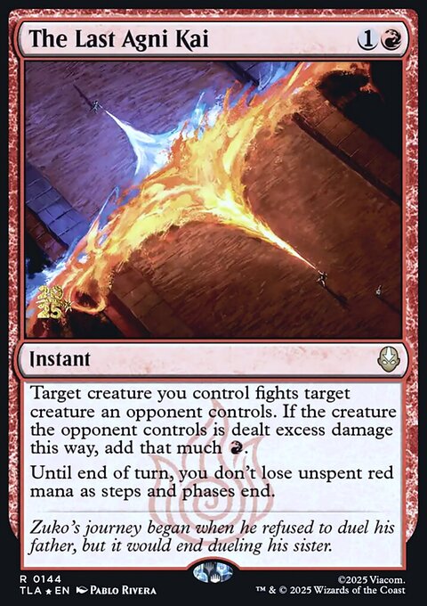 The Last Agni Kai, Avatar: The Last Airbender Promos #144s, Magic: The Gathering card