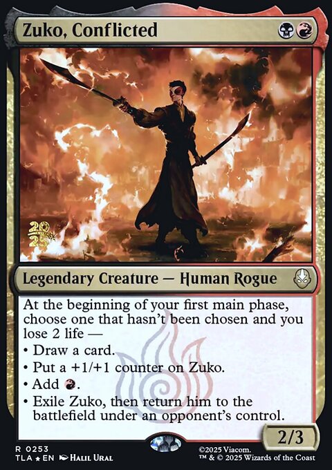 Zuko, Conflicted, Avatar: The Last Airbender Promos #253s, Magic: The Gathering card