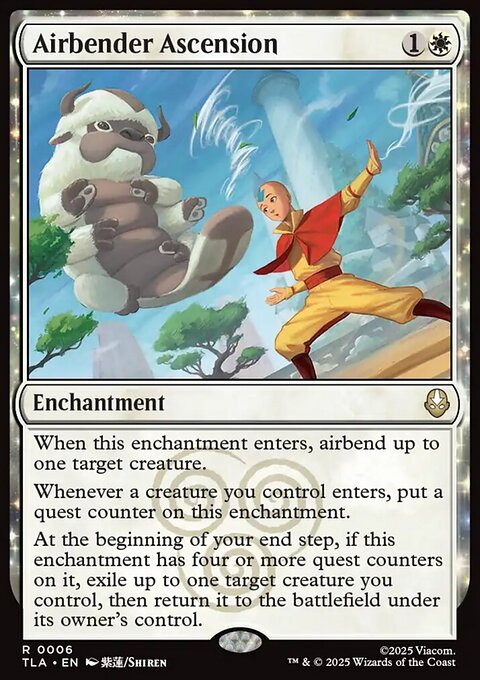 Airbender Ascension, Avatar: The Last Airbender #6, Magic: The Gathering card