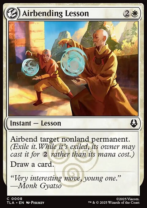 Airbending Lesson, Avatar: The Last Airbender #8, Magic: The Gathering card