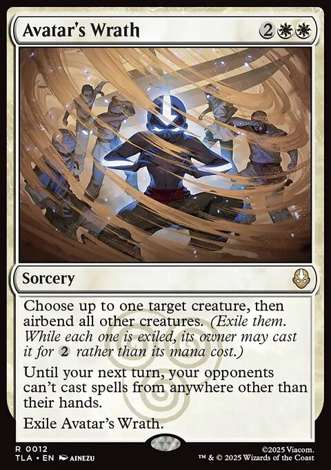 Avatar's Wrath, Avatar: The Last Airbender #12, Magic: The Gathering card