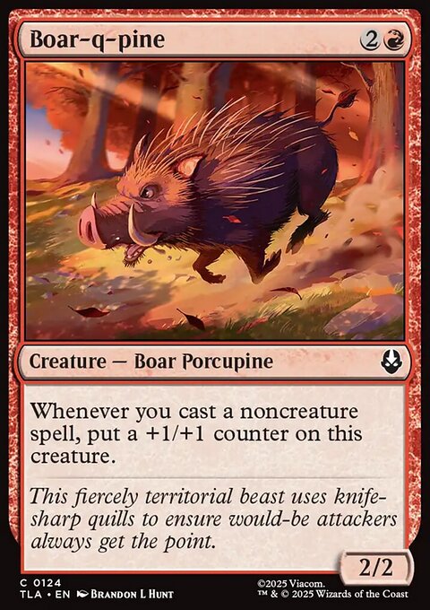 Boar-q-pine, Avatar: The Last Airbender #124, Magic: The Gathering card