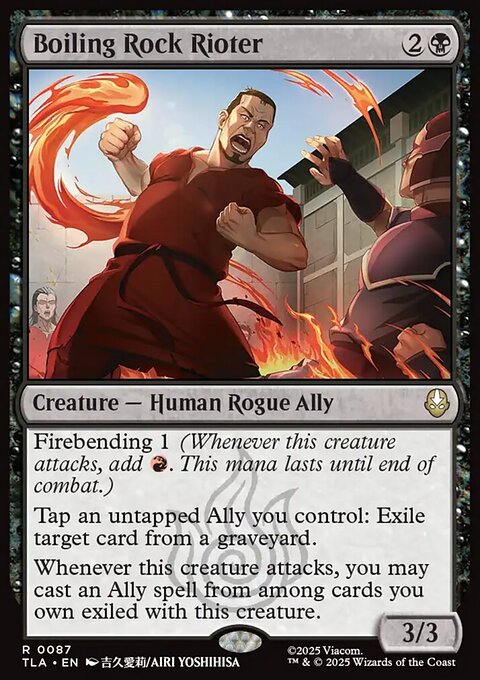 Boiling Rock Rioter, Avatar: The Last Airbender #87, Magic: The Gathering card