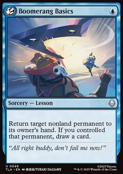 Boomerang Basics, Avatar: The Last Airbender #46, Magic: The Gathering card