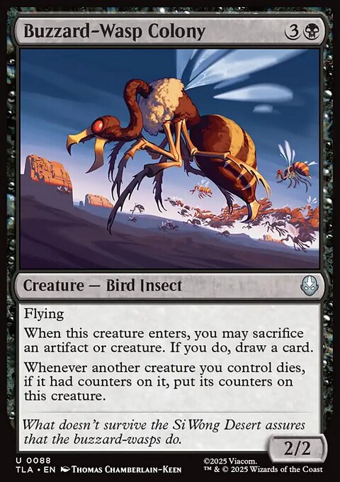 Buzzard-Wasp Colony, Avatar: The Last Airbender #88, Magic: The Gathering card