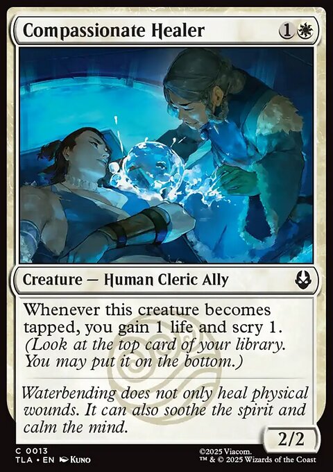 Compassionate Healer, Avatar: The Last Airbender #13, Magic: The Gathering card