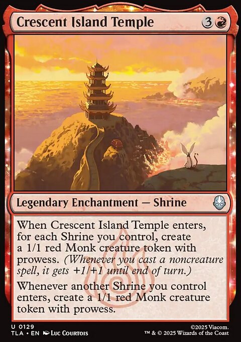 Crescent Island Temple, Avatar: The Last Airbender #129, Magic: The Gathering card