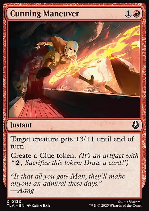 Cunning Maneuver, Avatar: The Last Airbender #130, Magic: The Gathering card