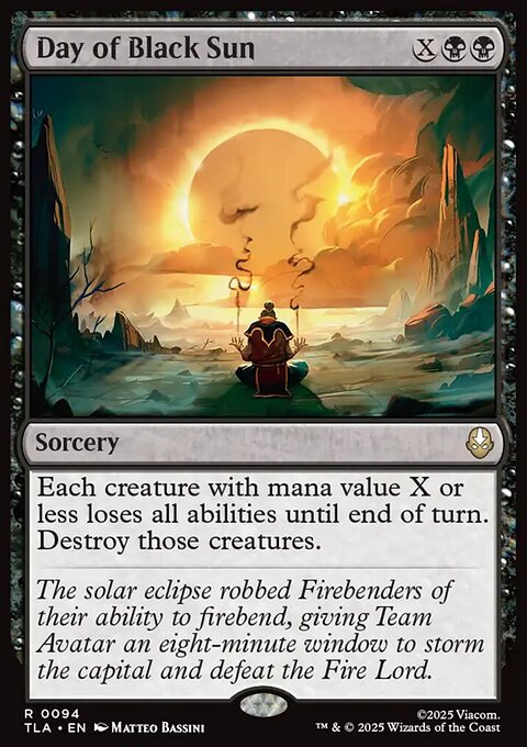 Day of Black Sun, Avatar: The Last Airbender #94, Magic: The Gathering card