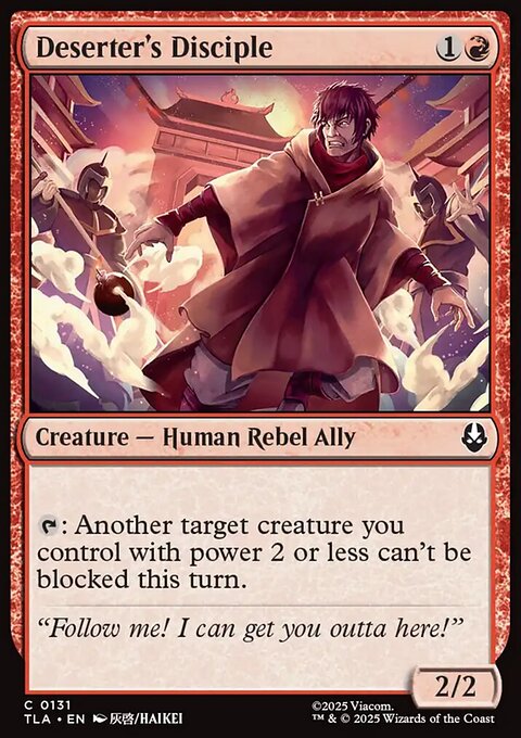 Deserter's Disciple, Avatar: The Last Airbender #131, Magic: The Gathering card