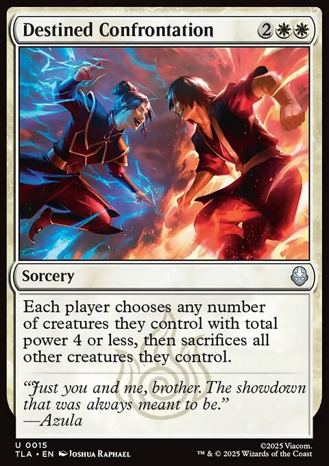 Destined Confrontation, Avatar: The Last Airbender #15, Magic: The Gathering card