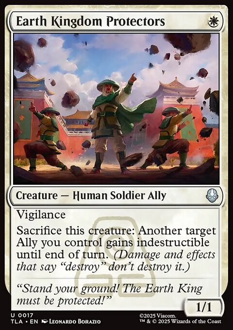 Earth Kingdom Protectors, Avatar: The Last Airbender #17, Magic: The Gathering card